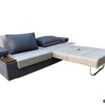 مبل تخت خواب شو دو نفره رنگ پارچه مبلی سفید