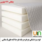 تشک رویال ساخته شده از ترکیب فوم و مموری فوم برند یونیک فوم