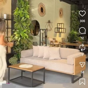 قیمت کاناپه سه نفره ارزان‌تر از دیجی کالا با طراحی مدرن و جلو مبلی