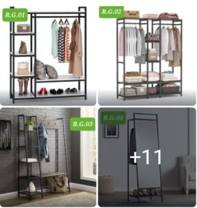 رگال جا لباس فلزی مدرن مناسب منزل و اتاق خواب