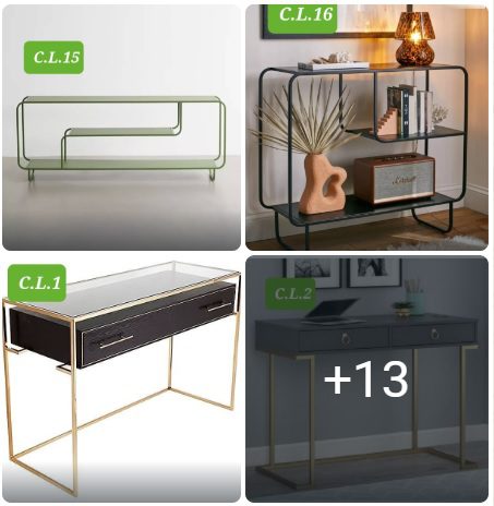 دسته بندی کنسول کلکسیون کنسول مدرن چوبی و فلزی | ساده و شیک - Image 1